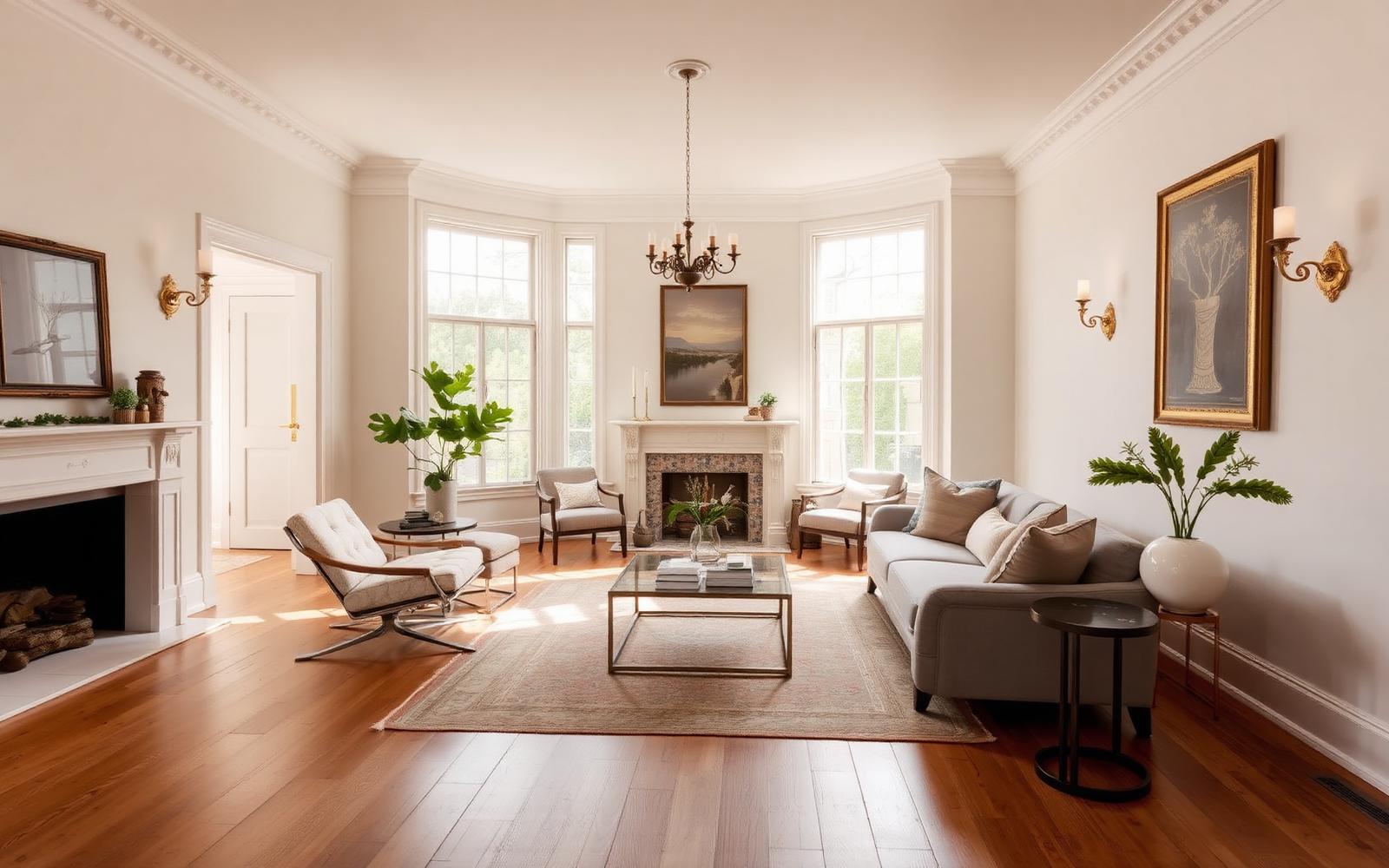 Renovated interior of a historic Elizabeth Craftsman bungalow